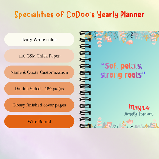 Bright & Bloom Yearly Planner